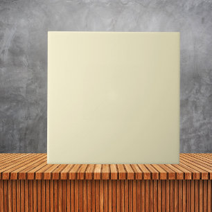 Minimalist Daybreak Pale Yellow Solid Colour Ceramic Tile