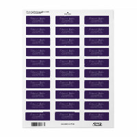 Minimalist Deep Purple Single Tulip Wedding