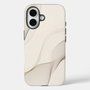 Minimalist   Delicate Leaf & Branch Sketch iPhone 16 Case