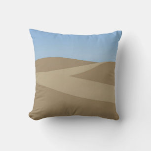 Minimalist Desert Dunes Landscape Cushion