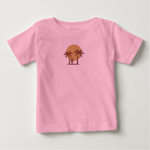 Minimalist Desert Sunset Kids T-Shirt Cute Boho