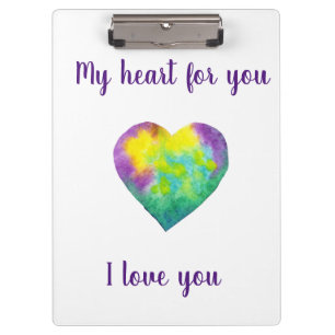 Minimalist design I love you    Clipboard