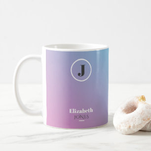 Minimalist design in pastel colors coffee mug