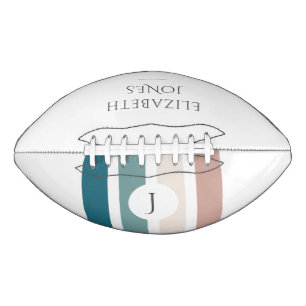 Minimalist design in pastel colors football