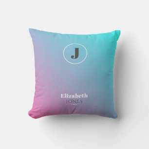 Minimalist design in pastel colours cushion