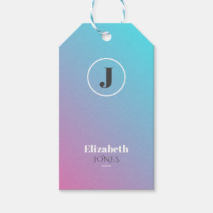 Minimalist design in pastel colours gift tags
