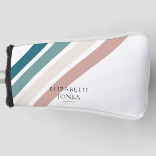 Minimalist design in pastel colours golf head cover