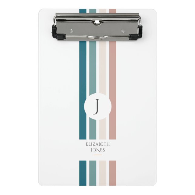 Minimalist design in pastel colours mini clipboard (Front)