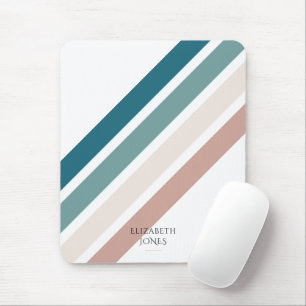 Minimalist design in pastel colours mouse pad