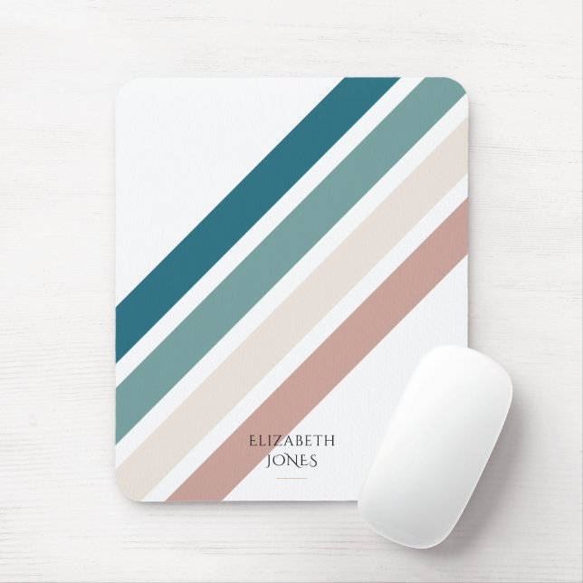 Minimalist design in pastel colours mouse pad (With Mouse)