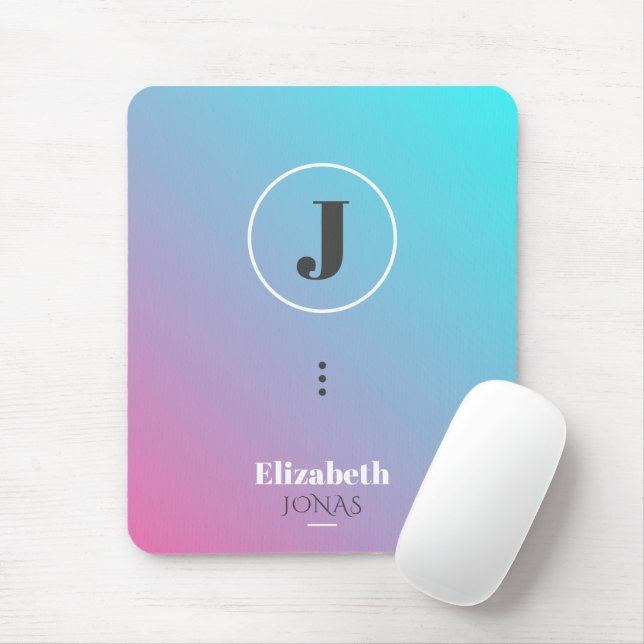 Minimalist design in pastel colours mouse pad (With Mouse)