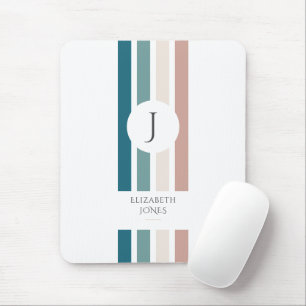 Minimalist design in pastel colours mouse pad