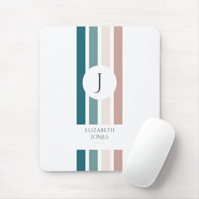 Minimalist design in pastel colours mouse pad (With Mouse)