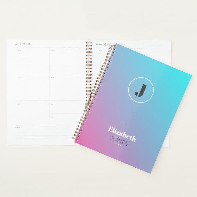 Minimalist design in pastel colours planner (Display)