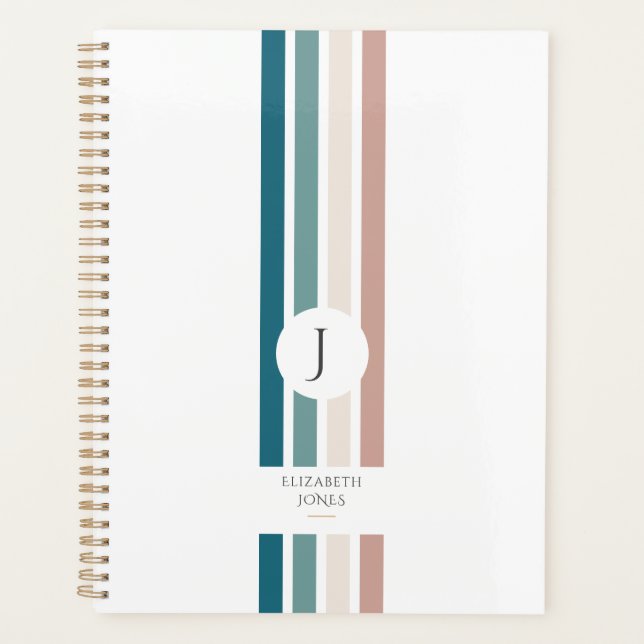 Minimalist design in pastel colours planner (Front)