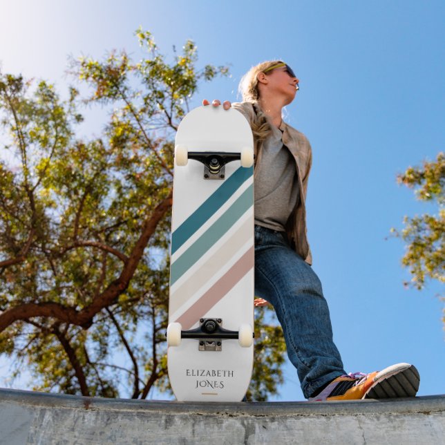 Minimalist design in pastel colours skateboard (Outdoor 1)