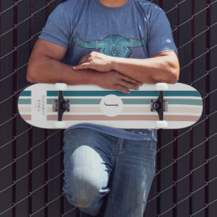 Minimalist design in pastel colours skateboard