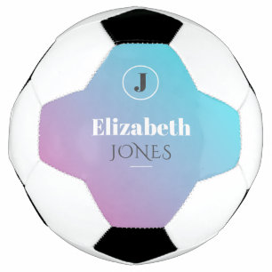 Minimalist design in pastel colours soccer ball