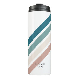 Minimalist design in pastel colours thermal tumbler