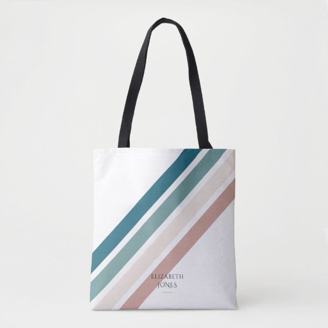 Minimalist design in pastel colours tote bag (Front)