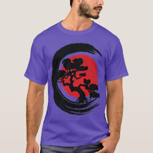 Minimalist Design Japanese Aesthetic Pocket Bonsai T-Shirt