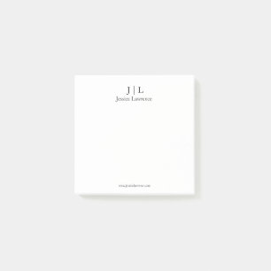 Minimalist design post it note personalizable