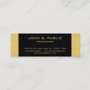 Minimalist Design Professional Modern Pearl Finish Mini Business Card