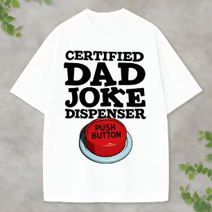 Minimalist Design: Push Button Graphic Tee for Fun