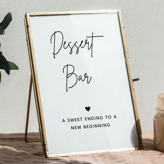 Minimalist Dessert Bar Sign | Dessert Table Sign (Creator Uploaded)