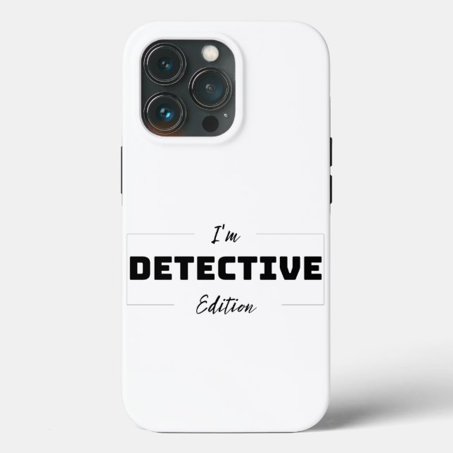 Minimalist Detective Edition iPhone 13 Pro Cases (Back)