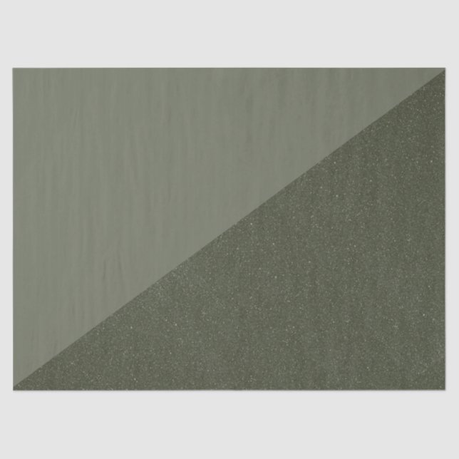 Minimalist Diagonal Moss Green Tissue Paper (Front)