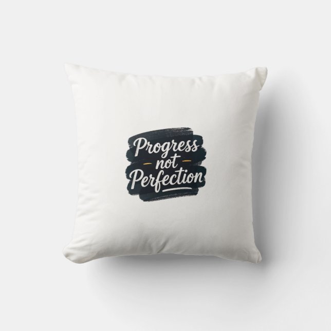 Minimalist Digital Graphic with White Cursive "Pro Cushion (Front)