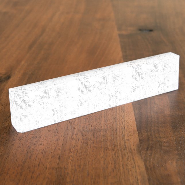 Minimalist Distressed Academic Texture Nameplate (Side)