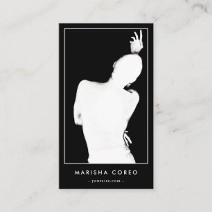 Minimalist DJ Dance Instructor Choreographer Qr Business Card