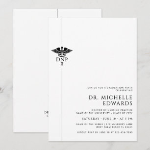 Minimalist DNP Doctor of Nursing Practice Graduate Invitation