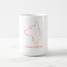 Minimalist Doberman Line Art Personalised