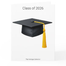 Minimalist Dog Graduation Card Class of 2026 Herit