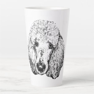 Minimalist Dog Head Mug – Ink Line Art Design