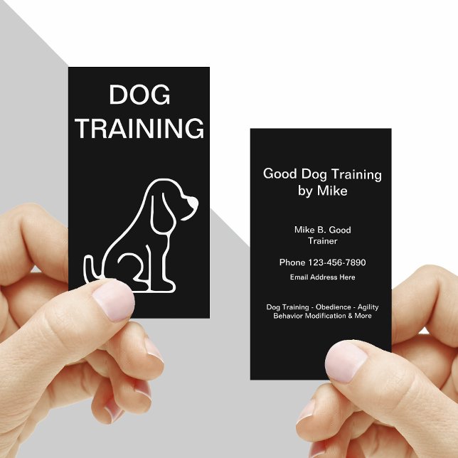 Minimalist Dog Training Business Card (Creator Uploaded)