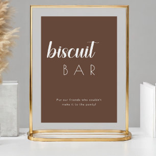 Minimalist Dog Treat Favour Biscuit Bar Wedding Pedestal Sign