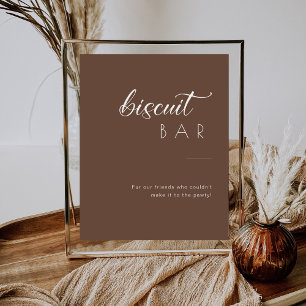 Minimalist Dog Treat Favour Biscuit Bar Wedding Pedestal Sign