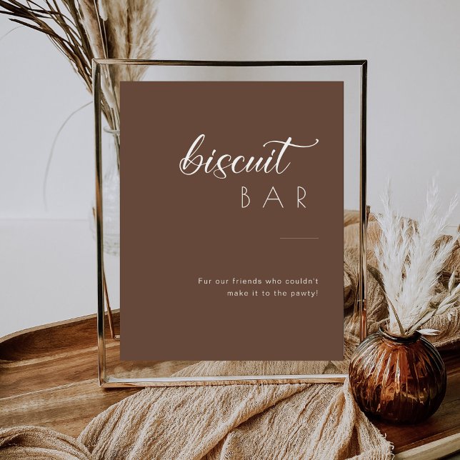 Minimalist Dog Treat Favour Biscuit Bar Wedding Pedestal Sign (Creator Uploaded)