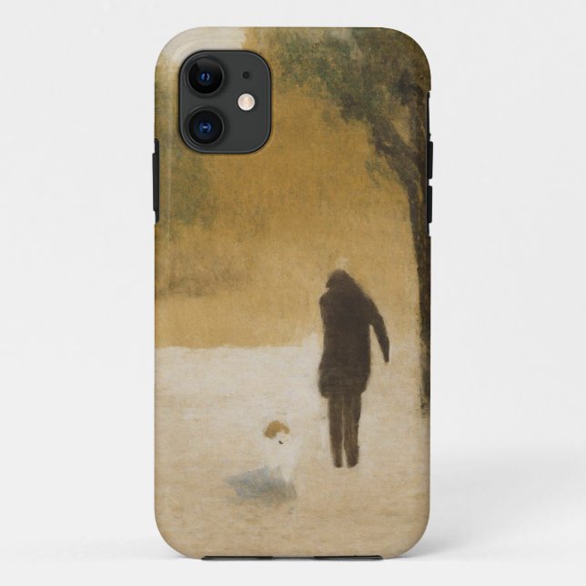 Minimalist Dog Walker Mobile Case (Back)