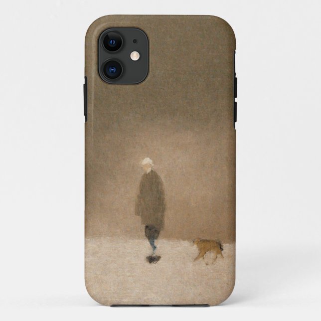 Minimalist Dog Walker Mobile Case (Back)