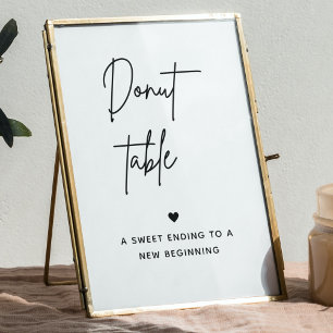 Minimalist Doughnut Bar Sign Dessert Table Sign
