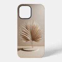 Minimalist Dried Palm Leaf Sculpture - Modern Boho