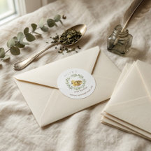 Minimalist Duckling Watercolor Baby Shower Envelop