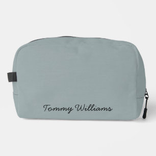 Minimalist Dusty Blue Professional Simple Dopp Kit