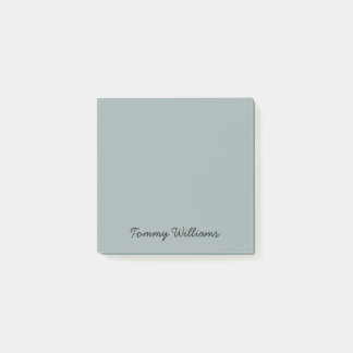 Minimalist Dusty Blue Professional Simple Post-it Notes