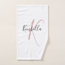 Minimalist Dusty Pink Monogram